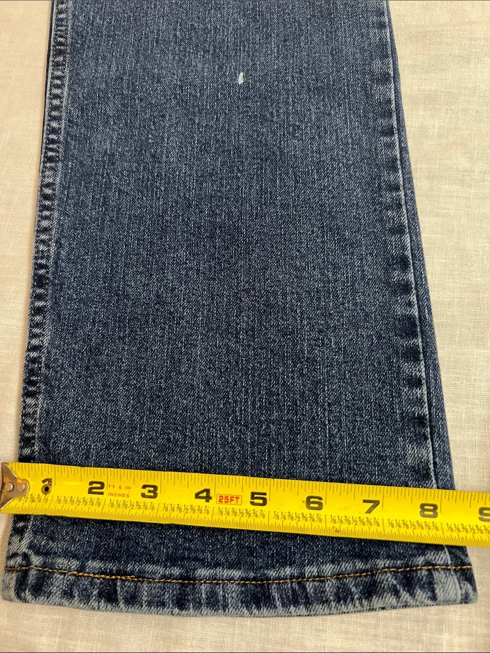 🌞 Wrangler Dark Blue Straight-Leg durable Jeans men size 36”w x 30”l